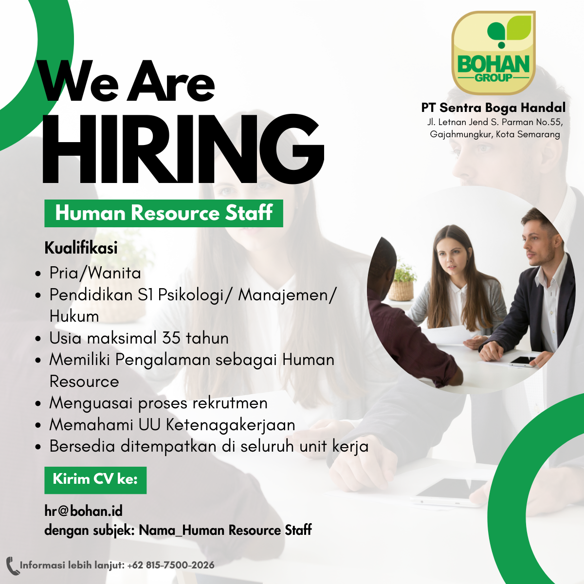 Human Resource Staff - PT Kelola Laut Nusantara